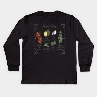 How to make pico de gallo recipe illustrated ingredients authentic mexican food fresh tomato salsa dip recipe Kids Long Sleeve T-Shirt